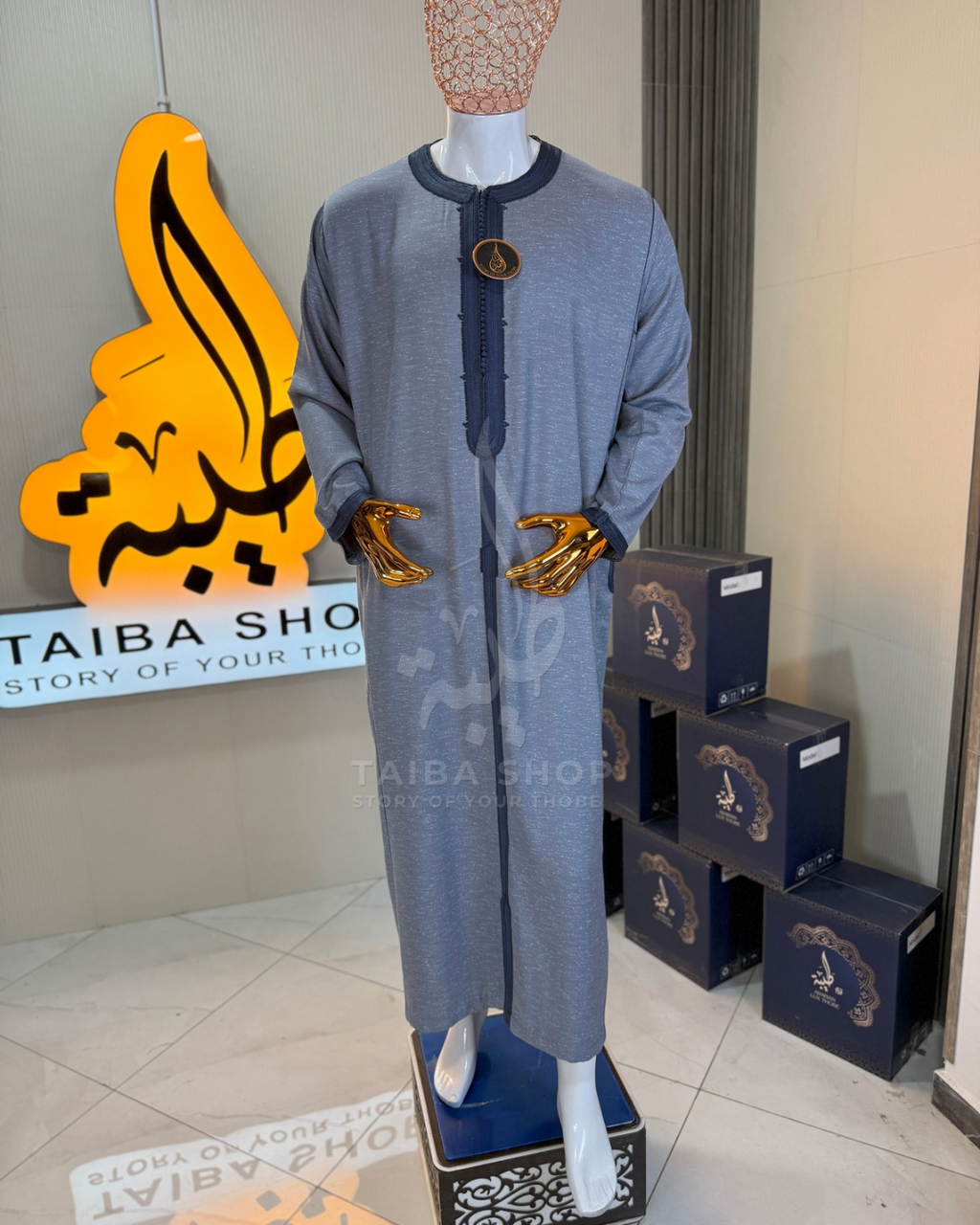 GANDOURA GABARDINExMlifaExtra كندورة القمة