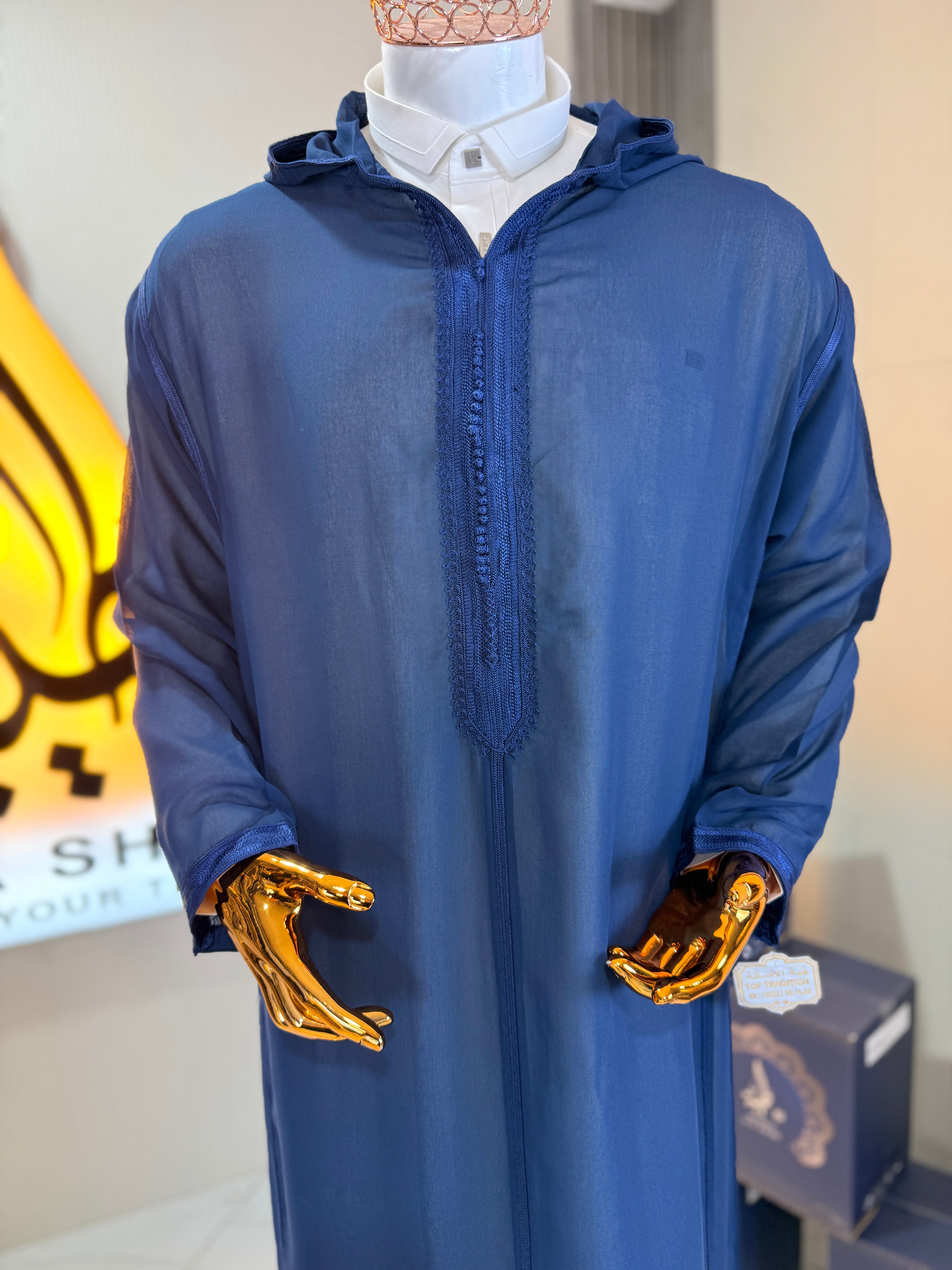 DJELABA CHAARA + TAIBA 26-5 (Ensemble Royal) الطقم الملكي المكون من جلابة شعرة مع قميص طيبة