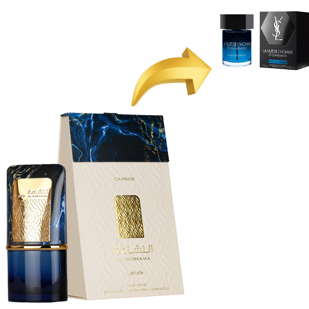 AL NASHAMA CAPRICE BY LATTAFA بديل~|YSL LA NUIT DE LHOMME BleuElectrique|