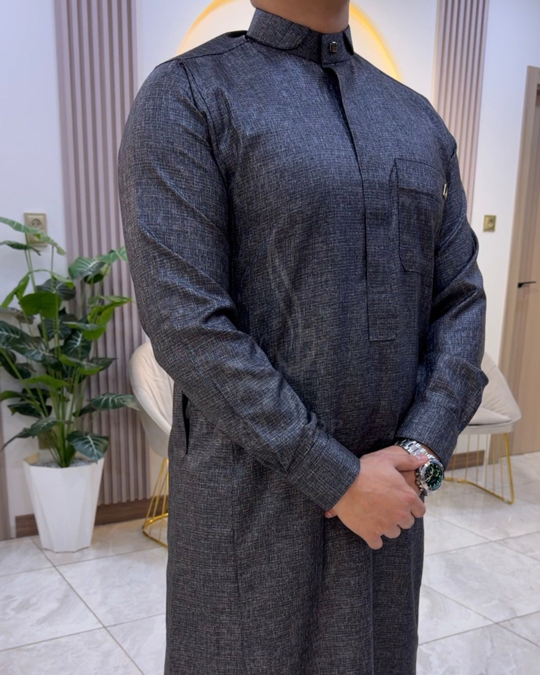 TAIBA 26-6 TITANIUM قميص طيبة مودال