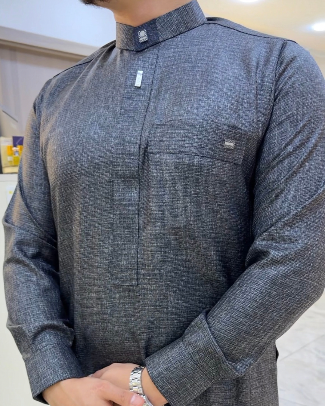TAIBA MODEL 26-4 TITANIUM قميص طيبة مودال
