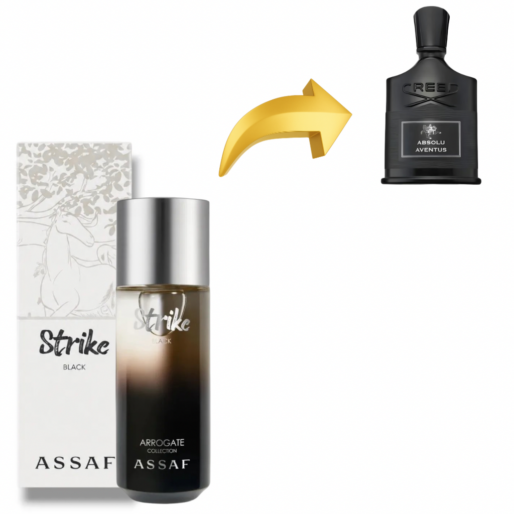ASSAF STRIKE BLACK 125ml بديل~|CREED ABSOLU AVENTUS|