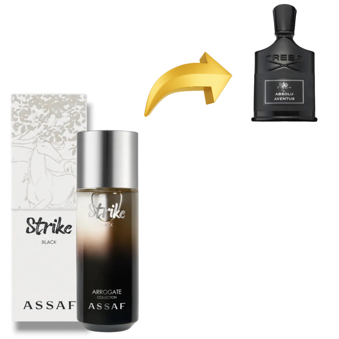 ASSAF STRIKE BLACK 125ml بديل~|CREED ABSOLU AVENTUS|